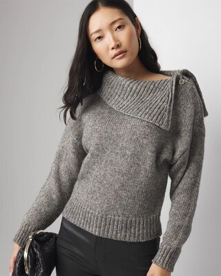 【海外輸入】 | Sweater Sleeve Dolman Neck Zip White Market Black House オイルヒーター
